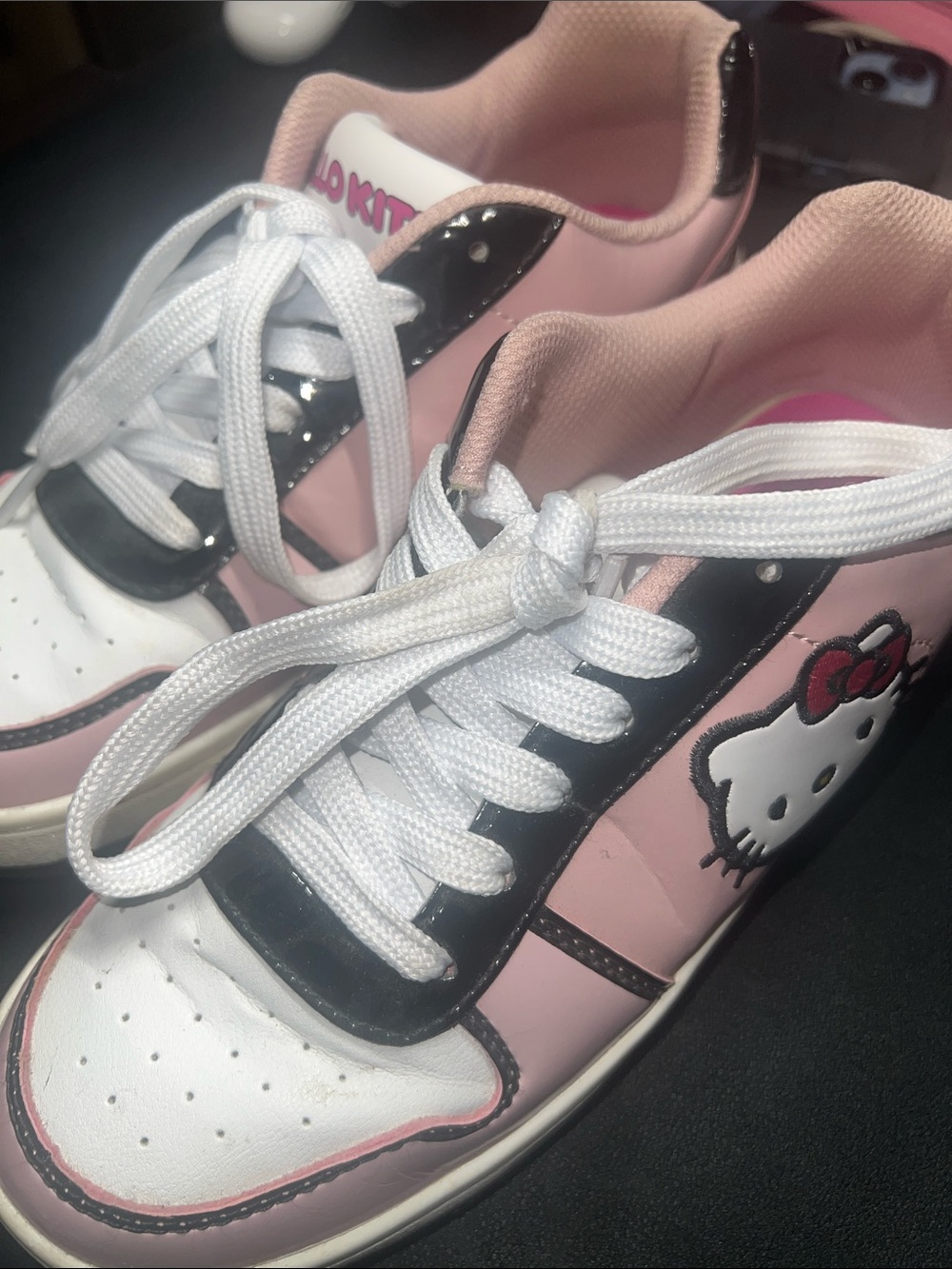 Hello Kitty Pink White and Black women’s Sneakers